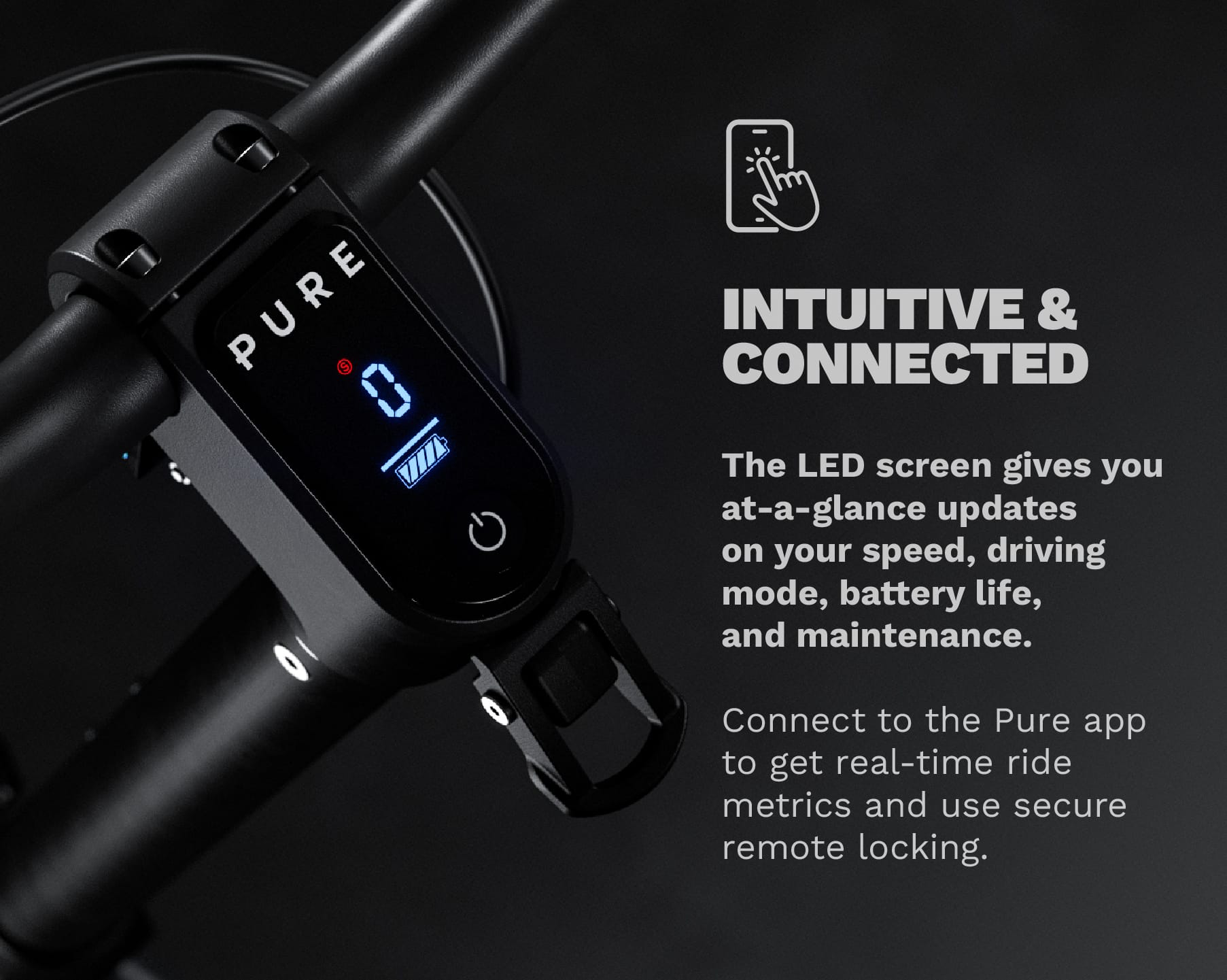 Pure Scooter Black & Gunmetal Escape