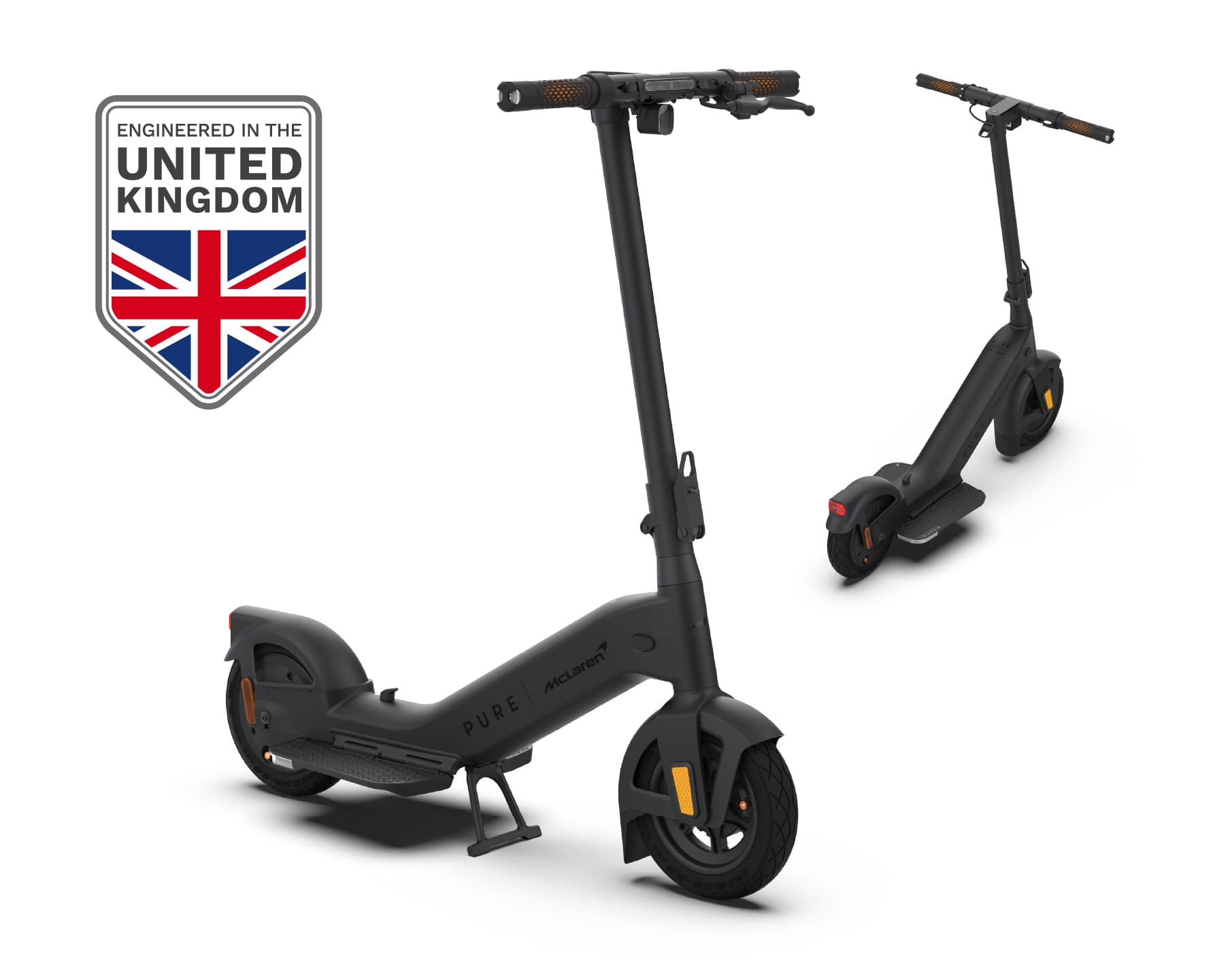 Pure Scooter Black Pure x McLaren Black